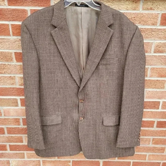 Lauren Ralph Lauren Other - Lauren Ralph Lauren Brown Blazer Sport Coat Men's Size 46L 100% Lambs Wool